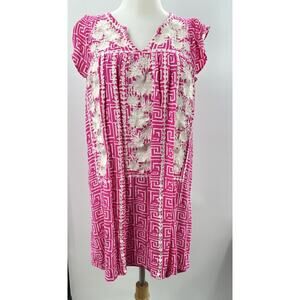 savanna jane Embroidered Dress Women Size Small Pink